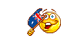 australia flag emoticon smiley chubby incredimail